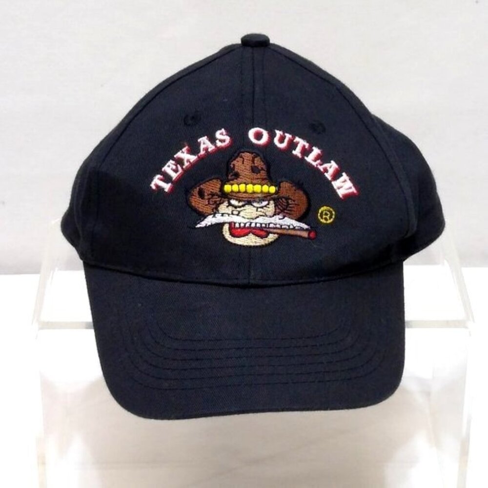 Texas Outlaw Fireworks Embroidered Strap Back Ball Cap Adjustable Strap EUC